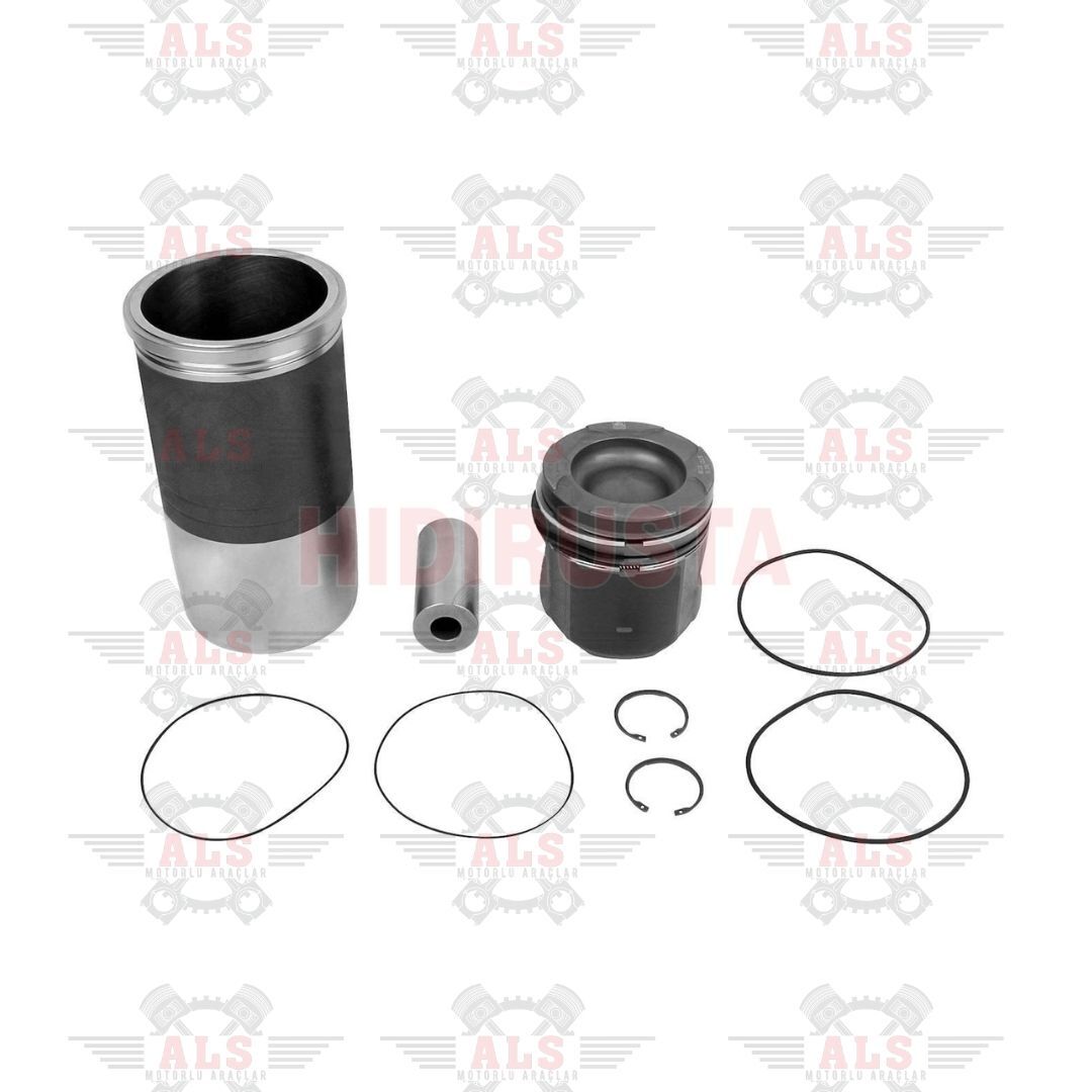 PİSTON SET GÖMLEK+SEKMAN Ø128MM STD 18.460 19.464 FORTUNA DİNGİLLİ