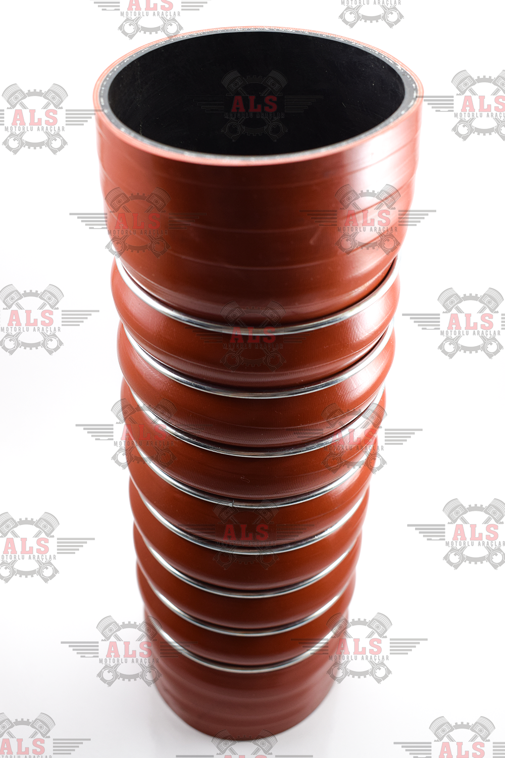 İNTERCOOL HORTUM 7 BOĞUM KIRMIZI Ø90X290 19.423 19.463 19.464 32.310 TGA 410 460 480 TGX TGS